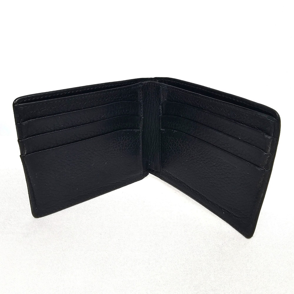 Montblanc Meisterstuck 6cc Bifold Wallet Black Leather One Size Men's - Picture 4 of 10